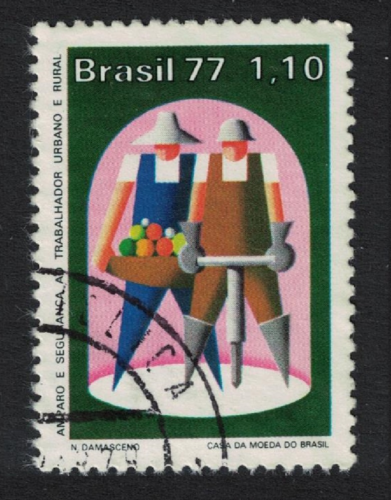 SALE Brazil Industrial Protection and Safety 1977 Canc SG#1656 - Picture 1 of 1