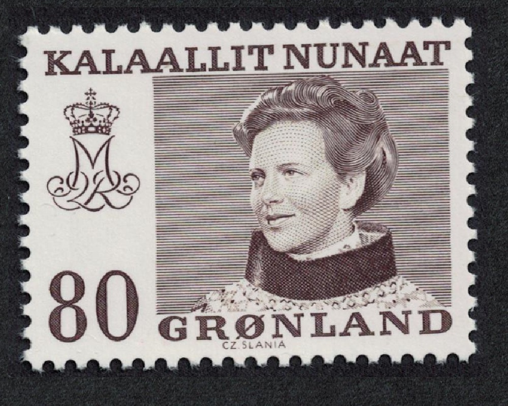 SALE Greenland Queen Margrethe 80 ore 1979 MNH SG#100 MI#112 - Afbeelding 1 van 1