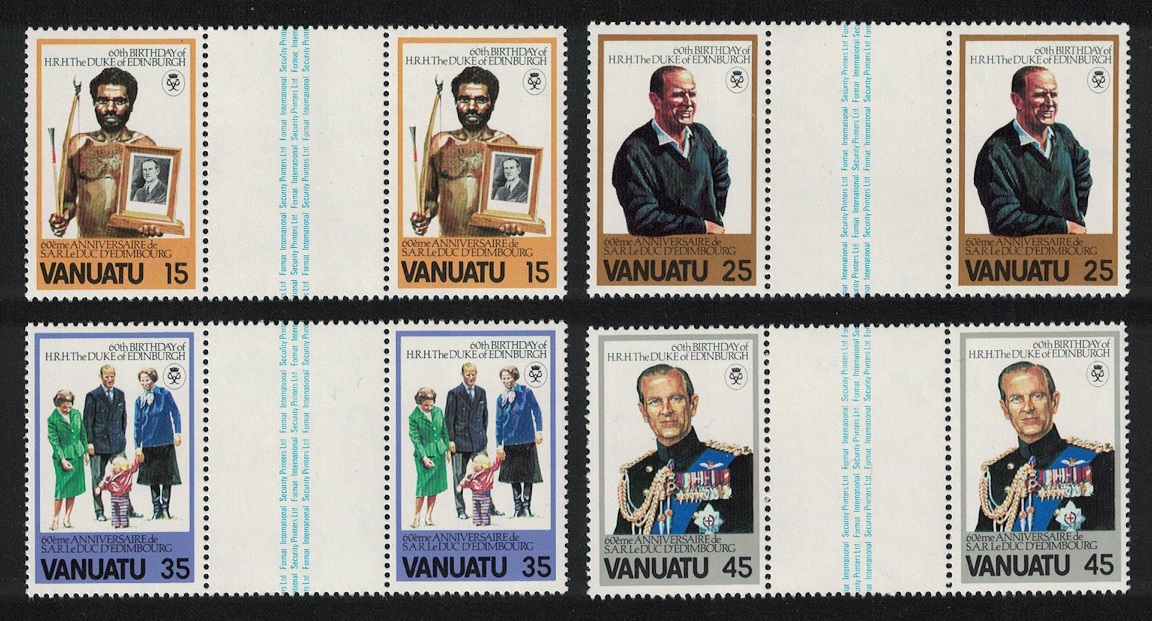 SALE Vanuatu Duke of Edinburgh Award 4v Gutter Pairs 1981 MNH SG#311-314 - Picture 1 of 1