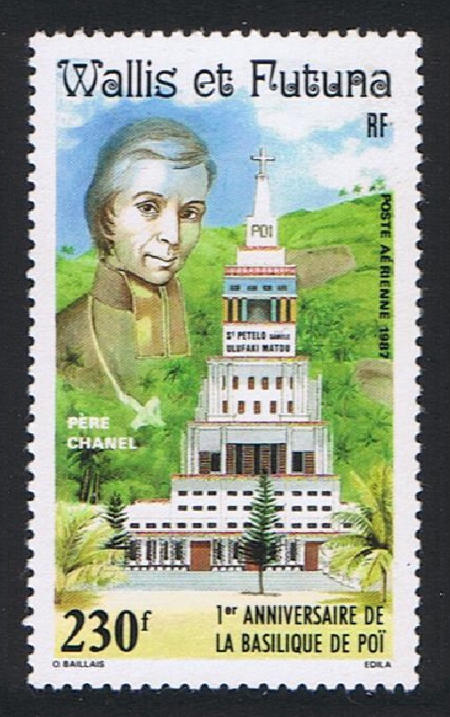 VERKAUF Wallis und Futuna 1. Jahrestag der Poi-Basilika 1987 postfrisch SG #507 Sc#C152 - Bild 1 von 1